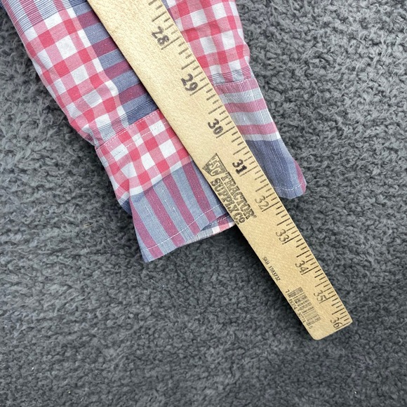 J. Crew Mens Medium Baird McNutt Irish Linen Cotton Plaid Button Down Shirt‎ - Picture 7 of 9